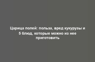Царица полей: польза, вред кукурузы и 5 блюд, которые можно из нее приготовить